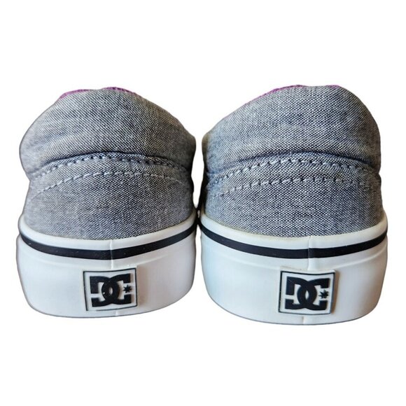 DC Trase TX SE Women’s Skate Shoes | Gray Canvas | Size 6.5 - Picture 5 of 11